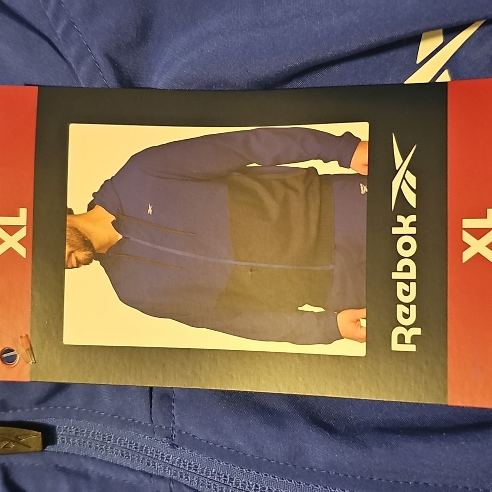 NEW Reebok Mens Full Zip Training Woven Jacket - Picture 6 of 7
